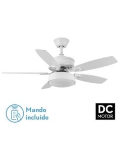 ventilador con luz 30w braw 181891568 blanco 3 aspas de fabrilamp