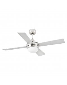 ventilador de techo con luz mini icaria 33699 níquel ø 1070 de faro  ventilador de techo con luz mini icaria 33699 níquel ø 1070 de faro