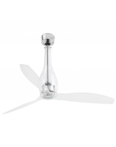 ventilador de techo eterfan con motor dc 33381 cromo  128 de faro