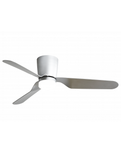 ventilador dc con luz kochi 129191342 plata de fabrilamp