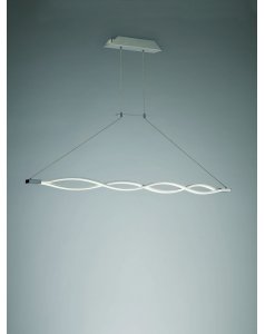 colgante de techo led shara plata 4860 de mantra