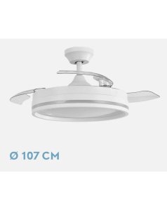 ventilador dc con luz cerrato blanco 72w 3 aspas desp.107d 7200lm 208691301 de fabrilamp