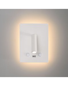 aplique de pared led manat 16/3568 blanco de acb iluminacion