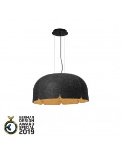 lmpara colgante de techo led mute gris+marrn 20102  80 de faro