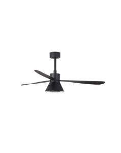 ventilador con luz amelia 132 cm negro 3 cono 20w cct dim 33761-23 de faro.  ventilador con luz amelia 132 cm negro 3 cono 20w cct dim 33761-23 de faro.