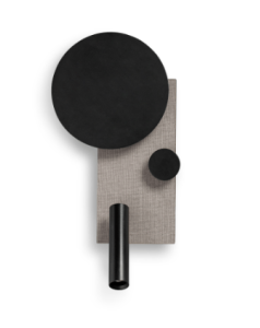 aplique modelo klee dcho gris led10w lector 3w 2700k dim