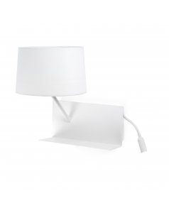 aplique de pared handy 28415 con entrada usb y lector led izqda. de faro  aplique de pared handy 28415 con entrada usb y lector led izqda. de faro