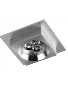 foco empotrable platinium cuadrado led 03-081-01-003 cristalrecord
