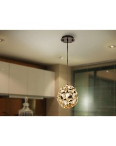 colgante de techo oro Ø 18 e27 led narisa 266035 de schuller  colgante de techo oro Ø 18 e27 led narisa 266035 de schuller