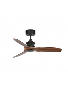 ventilador de techo justfan motor dc 33425 negro palas nogal  91 de faro