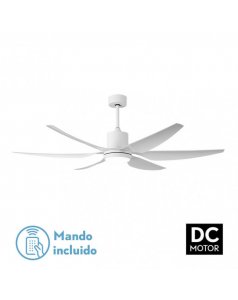 ventilador con luz otto 158691601 blanco aspas blanco de fabrilamp