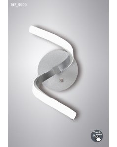 aplique de pared led nur plata led dimable luz clida 5000 de mantra