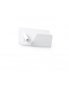 aplique de pared suau blanco 62122 con entrada usb y lector led drcha. de faro  aplique de pared suau blanco 62122 con entrada usb y lector led drcha. de faro