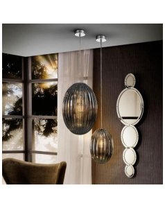 colgante de techo 1 led ovila 752084 smoke Ø30 de schuller  colgante de techo 1 led ovila 752084 smoke Ø30 de schuller