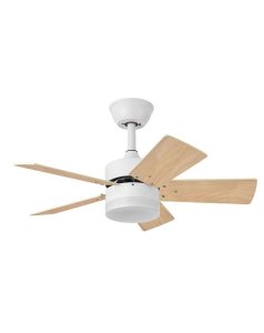 ventilador dc con luz mod. marta 175891501 blanco/haya 5 aspas de fabrilamp