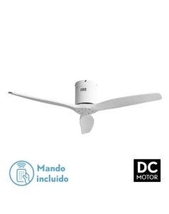 ventilador dc con luz aguiln 2 128290301 blanco 3 aspas de fabrilamp