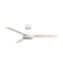 ventilador con luz barth 132 blanco cm 3 palas 24w 34260 de faro.  ventilador con luz barth 132 blanco cm 3 palas 24w 34260 de faro.