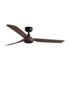 ventilador sin luz punt negro Ø 130 cm.3 palas nogal tuya  ventilador sin luz punt negro Ø 130 cm.3 palas nogal tuya