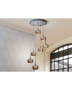 lmpara de techo 7 luces  50 arin 193453 de schuller