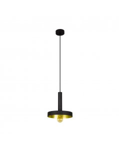 colgante whizz negro y oro satinado e27 20160 de faro  colgante whizz negro y oro satinado e27 20160 de faro