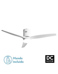 ventilador dc con luz aguiln 1 128291301 blanco 3 aspas de fabrilamp