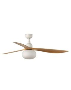ventilador con luz outwood l 150 cm blanco 3 palas roble ip44 1xe27 34361-11l de faro  ventilador con luz outwood l 150 cm blanco 3 palas roble ip44 1xe27 34361-11l de faro