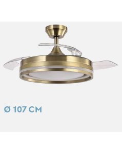 ventilador dc con luz cerrato cuero 72w 3 aspas desp.107d 7200lm 208691314 de fabrilamp