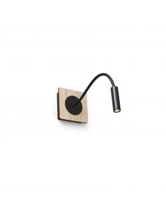 lmpara aplique lector led mood negro/madera 20060 de faro