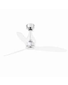 ventilador de techo mini-eterfan 33382 con motor dc cromo  128 de faro