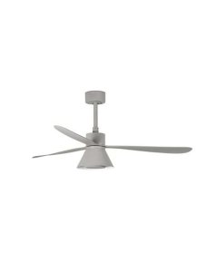 ventilador con luz amelia 132 cm gris 3 palas cono 20w cct dim 33762-24 de faro.  ventilador con luz amelia 132 cm gris 3 palas cono 20w cct dim 33762-24 de faro.