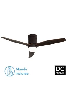 ventilador dc con luz aguiln 1 128291302 marrn / roble 3 aspas de fabrilamp