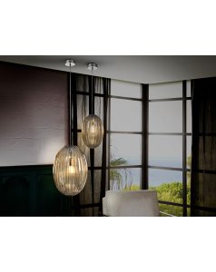 colgante de techo 1 led ovila 752091 coñac Ø30 de schuller  colgante de techo 1 led ovila 752091 coñac Ø30 de schuller