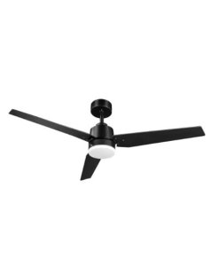 ventilador dc con luz mod. captus 212391309 negro 3 aspas de fabrilamp