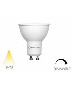 bombilla regulable gu10 led 8w 3000k 3493-n beneito faure