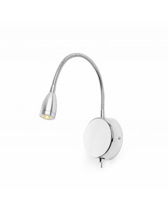 aplique de pared - flexo cromo loke 40994 de faro
