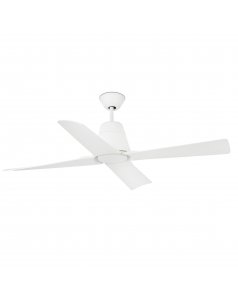 ventilador de techo con luz led typhoon 33480-14 motor dc blanco  130 de faro