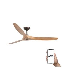 ventilador de techo morea marrón 152 cm 3 palas arce wiz de faro 33519ww  ventilador de techo morea marrón 152 cm 3 palas arce wiz de faro 33519ww