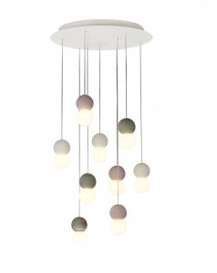 colgante led galaxia 7621 con 9 luces de mantra