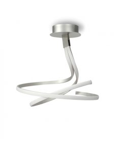 lmpara de techo doble nur plata led luz clida 4981 de mantra