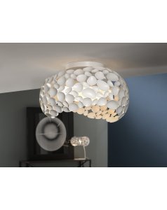 plafón de techo blanco Ø 47 g9 led narisa 266847 de schuller  plafón de techo blanco Ø 47 g9 led narisa 266847 de schuller