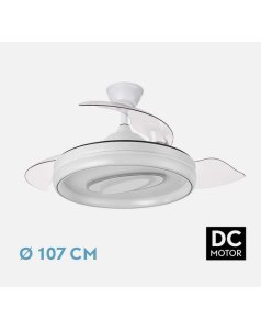 ventilador dc con luz maracana blanco 57w 3 aspas desp. 107d 5980m 242791301 de fabrilamp