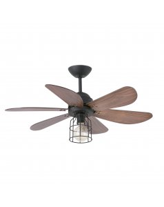 ventilador de techo con luz chicago 33703 negro  915 de faro