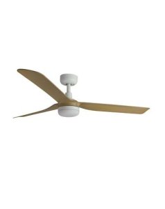 ventilador con luz punt blanco Ø 130 cm. 3 palas arce led 18w  ventilador con luz punt blanco Ø 130 cm. 3 palas arce led 18w