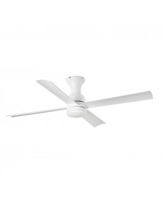 ventilador de techo con luz, motor dc fraser 33756 blanco 120 de faro