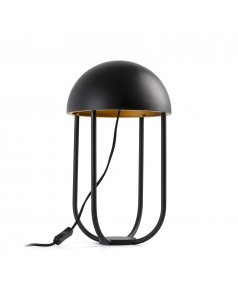 lmpara sobremesa led jellyfish h.42 cm 24522 negro y oro de faro