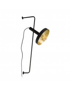 whizz 20165-95 negro oro aplique de pared de faro  whizz 20165-95 negro oro aplique de pared de faro
