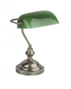 lámpara sobremesa banker 68334 color oro viejo de faro  lámpara sobremesa banker 68334 color oro viejo de faro