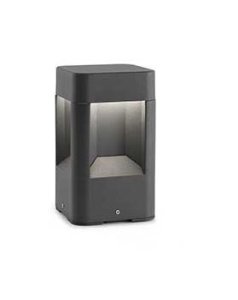 baliza - sobremuro exterior gris oscuro led 8w naya 71198 de faro