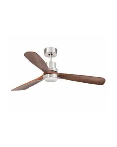 ventilador de techo lantau 132 cm niquel mate 3p nogal led 15w 3000k de faro 33518dc  ventilador de techo lantau 132 cm niquel mate 3p nogal led 15w 3000k de faro 33518dc