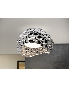 plafón de techo cromo Ø 46 g9 led narisa 266866 de schuller  plafón de techo cromo Ø 46 g9 led narisa 266866 de schuller